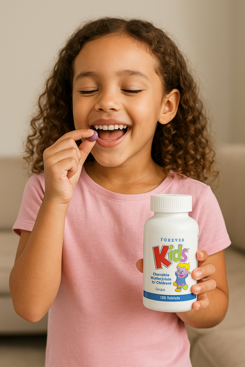 Forever Kids® Chewable Multivitamin for Children – Grape