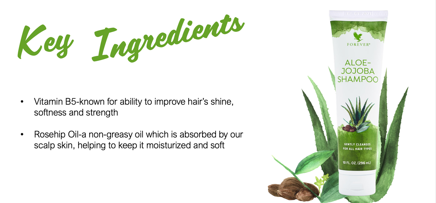 Forever Aloe Jojoba Shampoo - Gentle Cleansing & Hydration